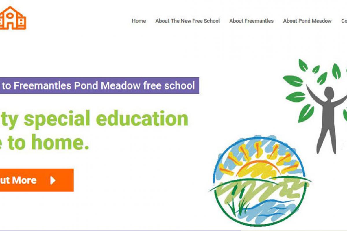 Front page of Freemantles Pond Meadow project.