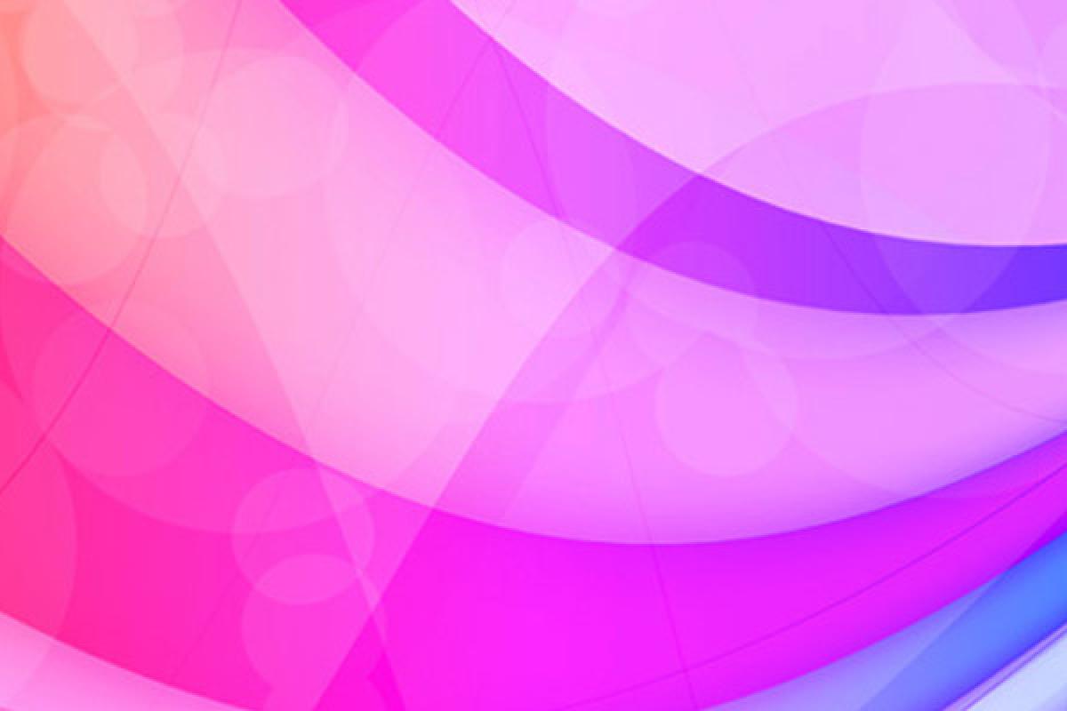 Bands in different shades of pink.