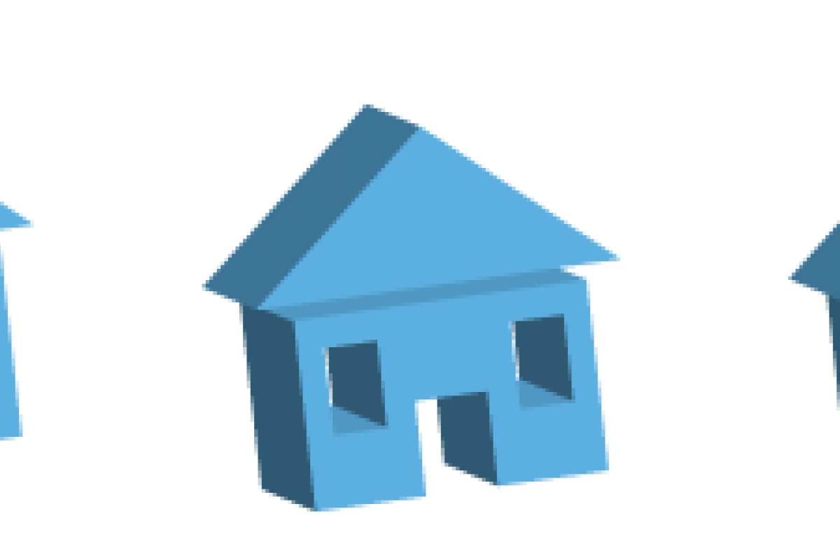 Several three dimensional home page symbol.