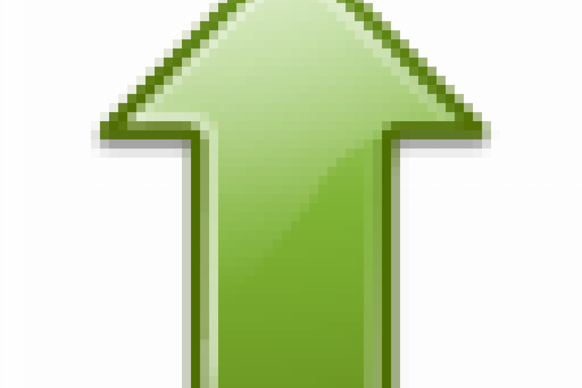Arrow pointing up.
